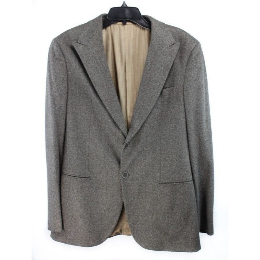 NEW Giorgio Armani Black Label $1470 Brown Blazer Sport Coat Mens Sz 54R  ANB